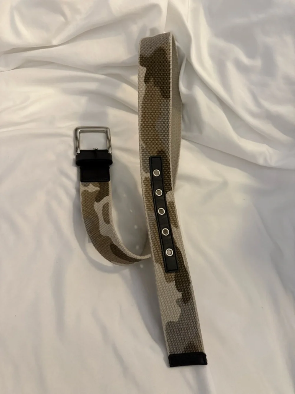 NWT Lucky Brand Men's Camo Webbed Belt Size 32